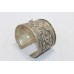Bangle Cuff Bracelet Sterling Silver 925 Jewelry Handmade Engraved Women C440